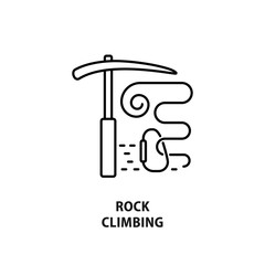 Vector logo design for alpinism and rock climbing on white