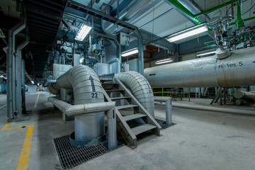 Fototapeta na wymiar Machine Process in Electric Power Plant