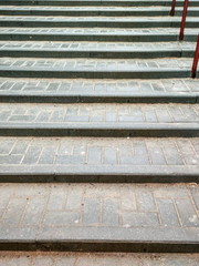 depressive staircase up with tiles