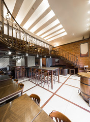 handrail stairs gallery in Interior Cafe