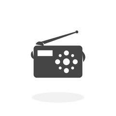 Radio Icon. Vector logo on white background