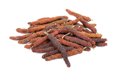 Long pepper isolated on the white background