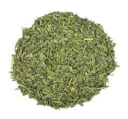 Dry tea leaf isolated on white background