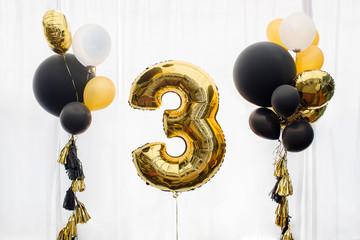 Decoration for 3 years birthday