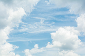 blue sky cloud on air