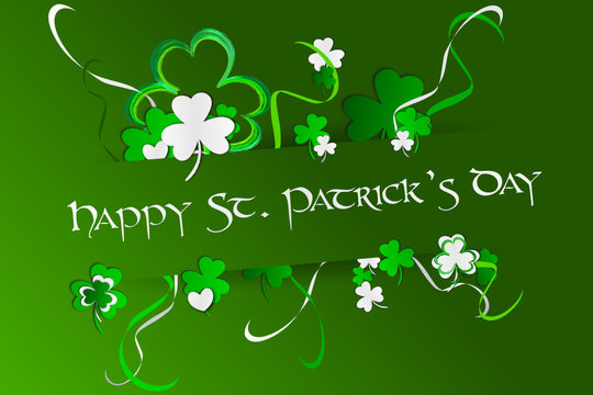 happy saint patrick's day - 17 march - green color