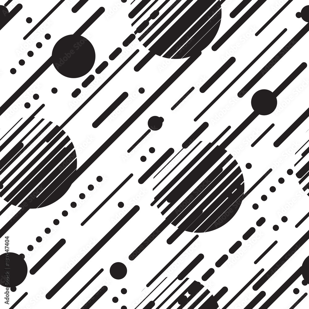 Wall mural abstract geometry pattern