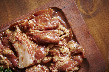 Marinated beef 