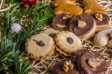 Christmass cookies, candy