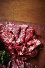 Fresh raw beef 