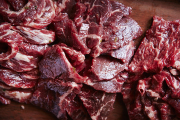 Fresh raw beef 