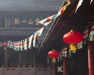 baoguo temple in mount emei,china