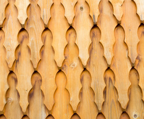 Wooden shingle surface