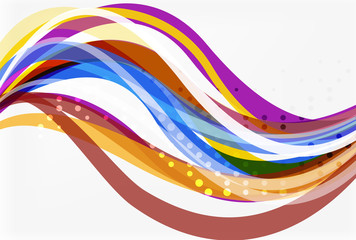 Vector geometric flowing lines abstract background