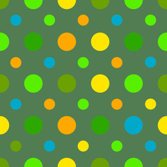 Polka dots seamless pattern. Vector illustration