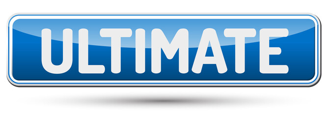 ULTIMATE - Abstract beautiful button with text.
