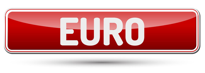 EURO - Abstract beautiful button with text.