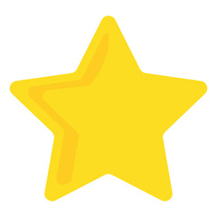 Simple yellow star sign