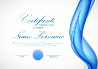 Certificate of achievement template