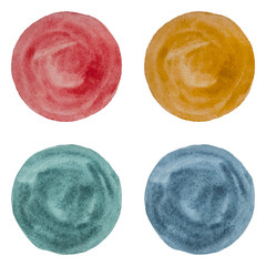 Set of vector watercolor backgrounds