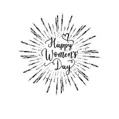 Love greeting card, poster with border, wreath, garland. Vector holiday background with hand lettering.