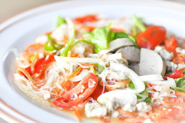 spicy salad or Thai salad