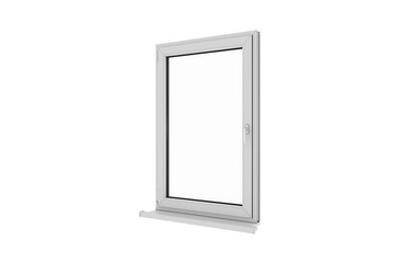 Window. Isolated window. Aluminum window. White window. Pvc window.