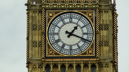 Fototapeta na wymiar Big Ben and Parliament in London, UK, April
