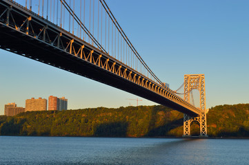 George Washington Bridge at sunrise.
