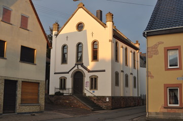 Fototapeta na wymiar Synagoge im Hunsrück. Laufersweiler.