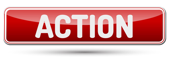 ACTION - Abstract beautiful button with text.