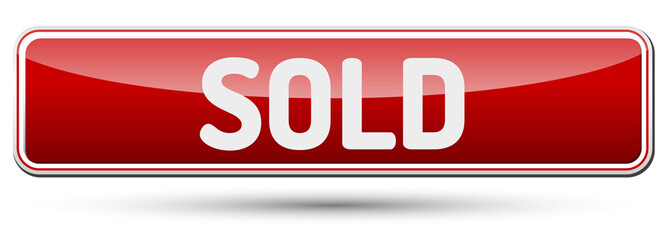 SOLD - Abstract beautiful button with text.