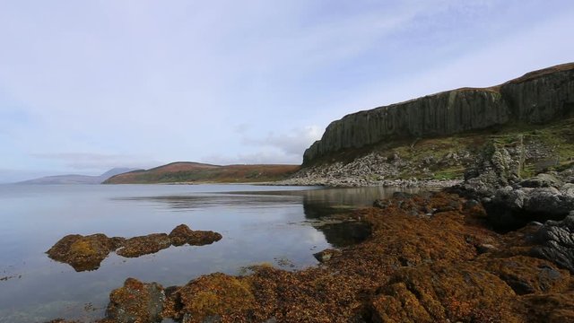 Cliffs of the Doon on the west coast of the Isle of Arran Scotland