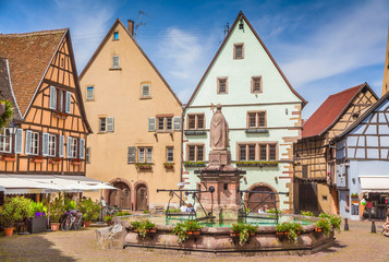 Fototapeta premium Historic town of Eguisheim, Alsace, France