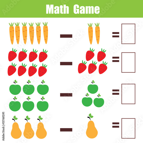 26 UPPER KINDERGARTEN MATH WORKSHEETS
