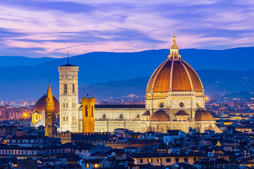 Fototapeta na wymiar Duomo of Florence in Tuscany Italy