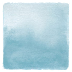 Fototapeta premium Abstract blue watercolor on white background