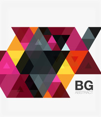 Vector abstract colorful triangle repetition