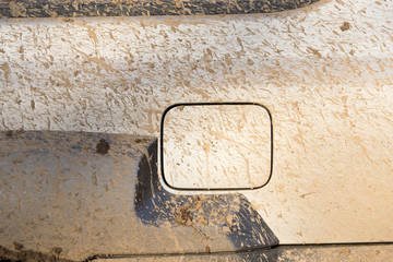 dirt on the cars SUV