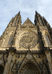 Fototapeta na wymiar St. Vitus Cathedral in Prague.