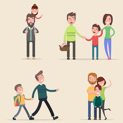 strong family happy together.