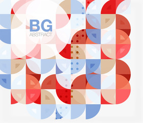 Obraz premium Circle concept composition on white