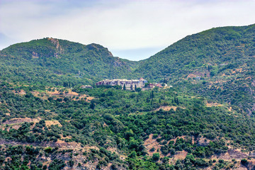 Fototapeta na wymiar Xeropotamou monastery, Mount Athos