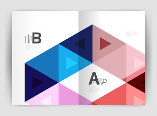 Modern business brochure or leaflet A4 cover template