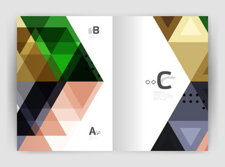 Vector triangle print template