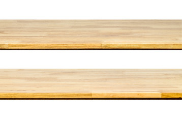 Wooden shelves