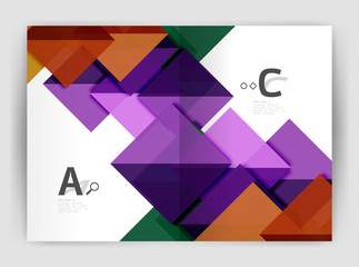 Fototapeta premium Abstract a4 brochure print template