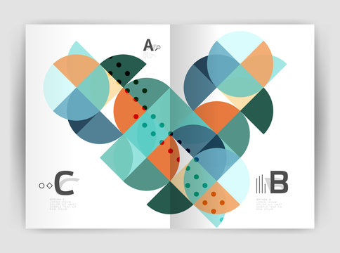 Abstract a4 brochure print template