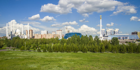Fototapeta na wymiar President Park in Astana, Kazakhstan