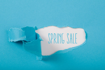 Spring Sale Paper torn ripped opening